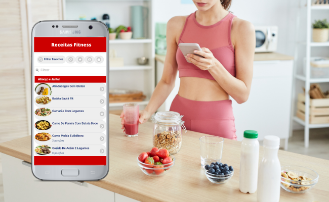 App de Receitas Fitness - Mistura de Saúde e Sabor